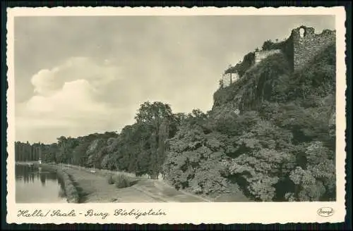 Foto AK Halle an der Sale Burgruine Giebichenstein 1939 Stengel Karte Dresden