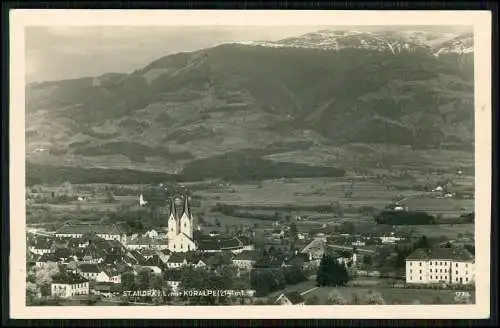 Foto AK St. Andrä Koralpe Lavanttal Šentandraž Wolfsberg Kärnten 1941 gelaufen