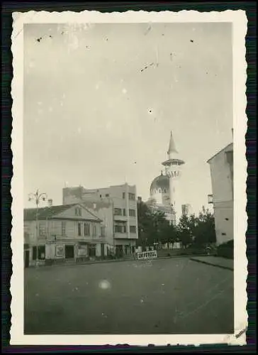 Foto Wehrmacht 1943 in Constanța Konstanza Rumänien Moschee, Straßenpartie