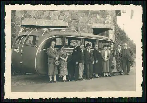 Foto Reise mir Bus Omnibus Reiseunternehmen um 1936