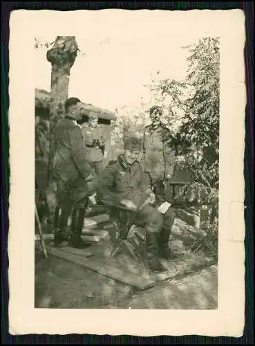 5x Foto Soldaten Wehrmacht Bunker Shelter Vormarsch Frankreich 1940-41