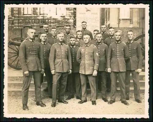 3x Foto AK Denkmal 1870-71 ? Nike Siegesgöttin Soldaten Wehrmacht 1933 Gruppe