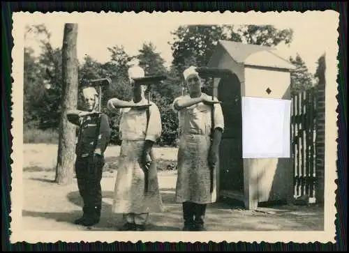 6x Foto RAD Soldaten mit Kochmütze uvm. Spaß Humor