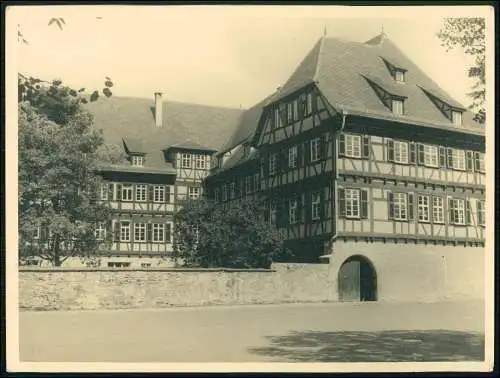 Foto 24x18 cm Reutlingen in Württemberg Großes Fachwerk Gebäude um 1940