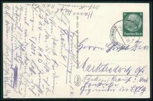 AK Treuchtlingen im Altmühltal Weißenburg-Gunzenhausen Panorama 1942 gelaufen