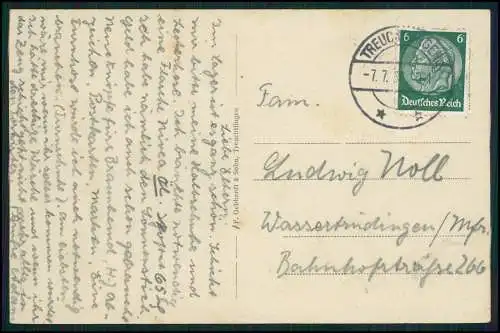 AK Treuchtlingen im Altmühltal Weißenburg-Gunzenhausen Panorama 1936 gelaufen
