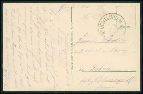 AK Treuchtlingen im Altmühltal Weißenburg-Gunzenhausen Bahnhof 1917 Feldpost