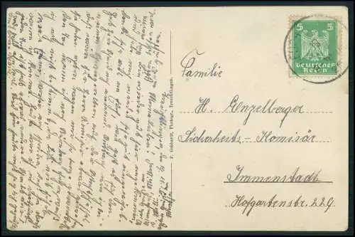 AK Treuchtlingen im Altmühltal Weißenburg-Gunzenhausen Kriegerdenkmal 1926 gel.