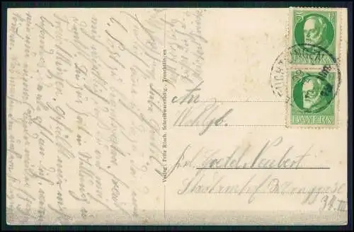 AK Treuchtlingen im Altmühltal Weißenburg-Gunzenhausen Panorama 1919 gelaufen