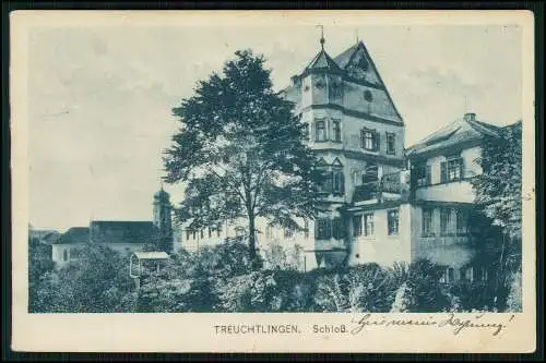 AK Treuchtlingen im Altmühltal Weißenburg-Gunzenhausen Schloss 1919 gelaufen