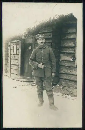 Foto AK 1. WK Soldaten an der Front Armierungs-Bataillon 24 Feldpost 1917 gel.