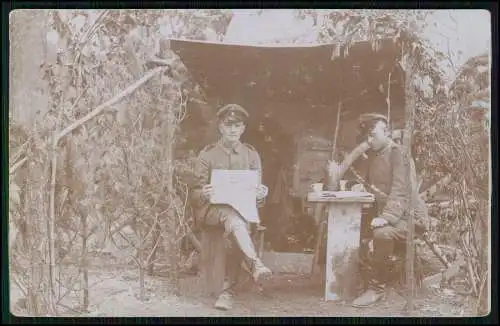 3x Foto 1.WK Offiziere Soldaten im Felde