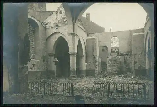 Foto 1.WK Kriegszerstörung Kirche Kathedrale Synagoge