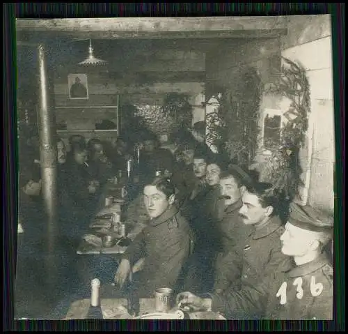 6x Foto 1.WK Soldaten im Einsatz an der Front im Bunker uvm