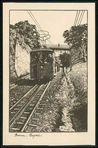 AK Barmen Wuppertal, Bergbahn - Heimatbilder aus dem Bergischen Land