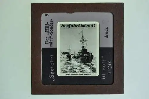 Orig. Dia Litofa 5x5 cm Sonderdrucke der Seefahrt Kriegsschiffe Marine