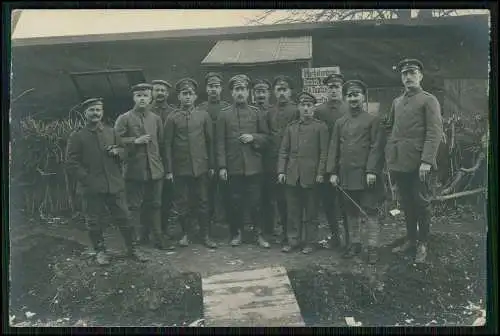 4x Foto AK 1. WK Soldaten im Einsatz Feldpost gelaufen 1918