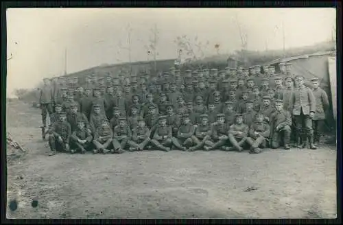 4x Foto AK 1. WK Soldaten im Einsatz Feldpost gelaufen 1918