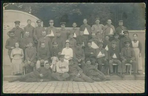 4x Foto AK 1. WK Soldaten im Einsatz Feldpost gelaufen 1918