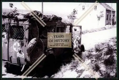 7x Repro Foto Soldaten Wehrmacht Sanitäter Fahrzeuge Bus Kriegszerstörung uvm.