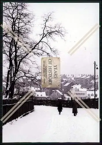 3x Repro Foto Dorf mit Kirche Winterlandschaft 1941