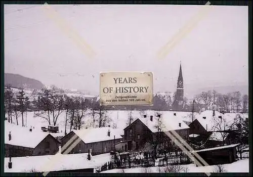 3x Repro Foto Dorf mit Kirche Winterlandschaft 1941