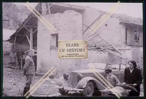 5x Repro Foto Soldaten Wehrmacht Dorf Quartier mit Kirche in Frankreich