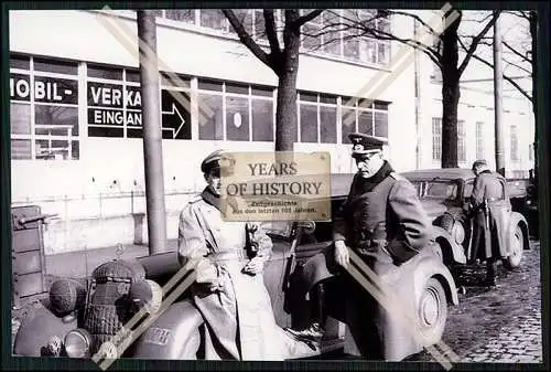 4x Repro Foto Soldaten Wehrmacht mit Fahrzeuge bei Opel