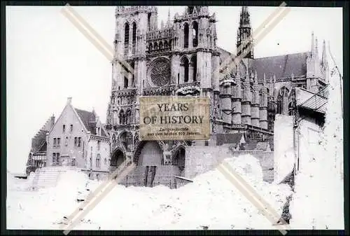 7x Repro Foto Soldaten Wehrmacht Frankreich Kathedrale Kriegszerstörung uvm.