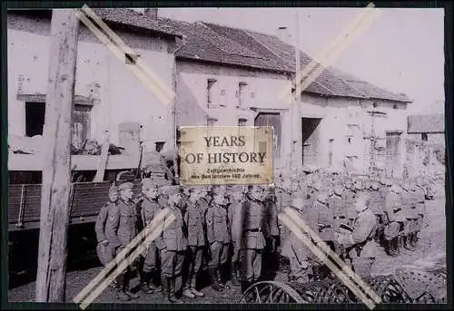 6x Repro Foto Soldaten Wehrmacht Frankreich Belgien Quartier Dorf Fahrzeuge uvm.