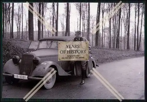 4x Repro Foto Soldaten Wehrmacht mit Fahrzeuge PKW Auto Kennung uvm.