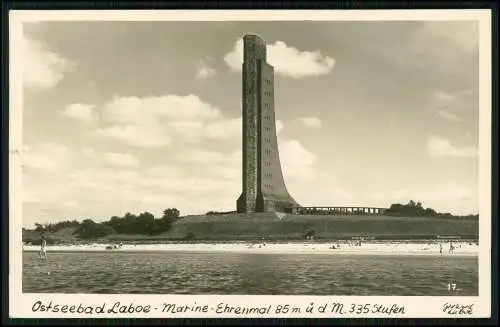 Foto AK Ansichtskarte Postkarte Ostseebad Laboe, Marine Ehrenmal Karte gelaufen