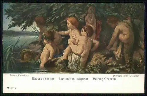 6x Künstler AK A. Ackermann Kunstverlag München Universal Galerie A. Feuerbach