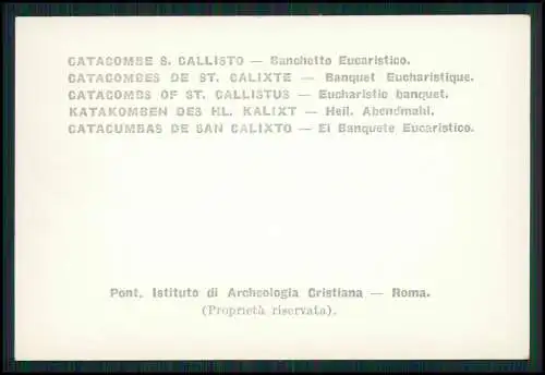 20x Fotografie Rom Lazio - Des Catacombes de St. Calliste historische Ansichten