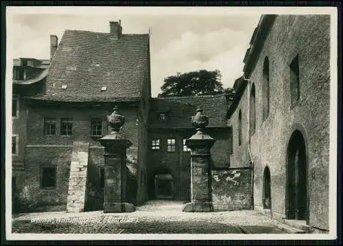 7x Original alte Foto AK - Weimar in Thüringen, Wittums-Palais, Goethe uvm.