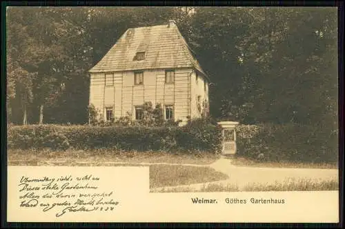 9x Original alte AK - Weimar in Thüringen, Goethe - diverse Ansichten