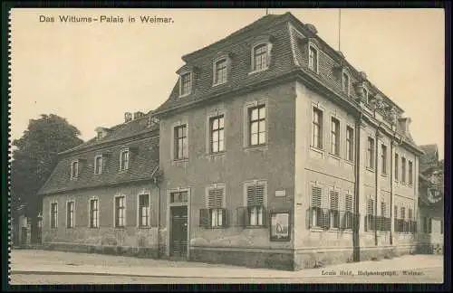 12x Original alte AK - Weimar in Thüringen, Wittums-Palais - diverse Ansichten