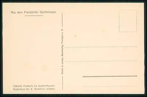 12x Original alte AK - Frankfurt am Main Goethe Haus Museum - diverse Ansichten