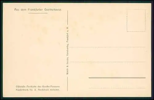 12x Original alte AK - Frankfurt am Main Goethe Haus Museum - diverse Ansichten