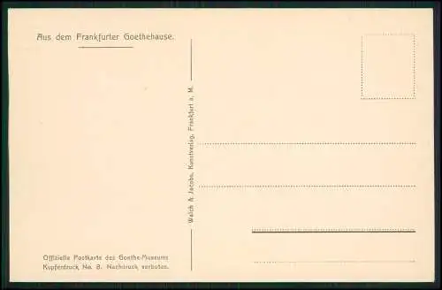 12x Original alte AK - Frankfurt am Main Goethe Haus Museum - diverse Ansichten