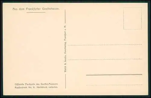 12x Original alte AK - Frankfurt am Main Goethe Haus Museum - diverse Ansichten