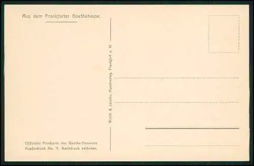 12x Original alte AK - Frankfurt am Main Goethe Haus Museum - diverse Ansichten