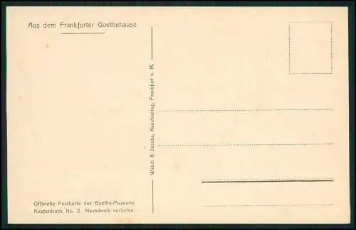 12x Original alte AK - Frankfurt am Main Goethe Haus Museum - diverse Ansichten