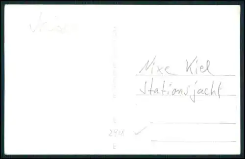 Foto AK Schiff Nixe Deutsches Kriegsschiff Stationsjacht Kiel Kriegsmarine