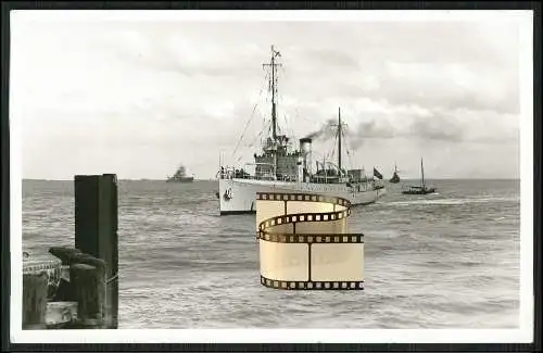 Foto AK Nordsee Schiff Tender 1921-1945 Begleitschiff Schnellboote Räumboote