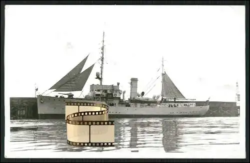 Foto AK Elbe Fischereischutzschiff 1931 Reichsmarine 2.WK Räumbootbegleitschiff