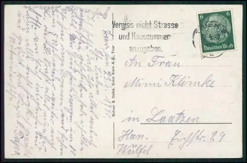 AK Trier Totalansicht der Stadt mit Kirchen, Blick vom Petrisberg 1940 gelaufen