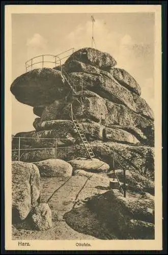 AK Ansichtskarte Postkarte Wernigerode am Harz, Ottofels, Treppe 1925