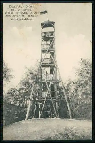 AK Wingst Aussichtsturm, Deutscher Olymp, Bes. Eimers, W. Station Höftgrube