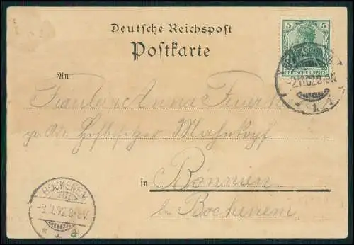 AK Litho Lithographie Gruß aus Braunschweig 1902 gelaufen
